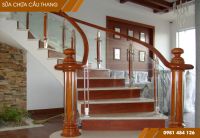 Sửa cầu thang gỗ có dấu hiệu xuống cấp, mối mọt không còn chắc chắn. Đánh vecni, bảo dưỡng cầu thang...
